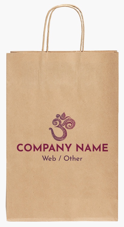 Design Preview for Design Gallery: Yoga & Pilates Paper Bags, 35.5 x 24 x 12 cm