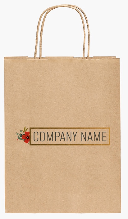 Design Preview for Design Gallery: Florists Paper Bags, 27.5 x 20.5 x 11 cm