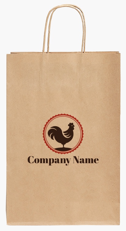 Design Preview for Design Gallery: Food Catering Paper Bags, 35.5 x 24 x 12 cm
