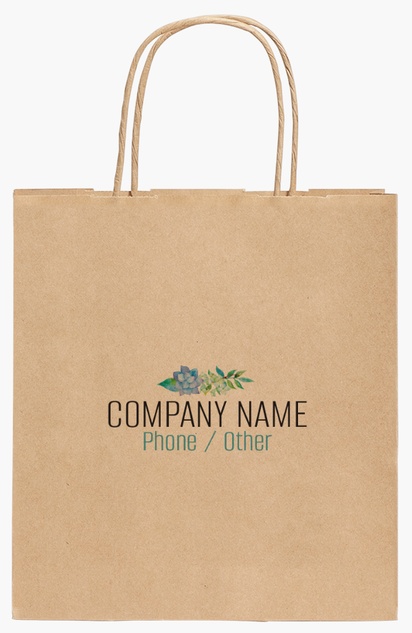 Design Preview for Design Gallery: Custom Paper Bags, Small (19 x 8 x 21 cm)