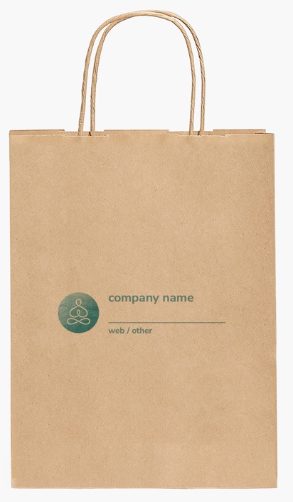 Design Preview for Design Gallery: Holistic & Alternative Medicine Paper Bags, 27.5 x 20.5 x 11 cm
