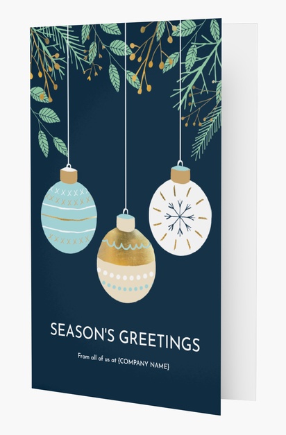 Design Preview for Design Gallery: Elegant Christmas Cards, Rectangular 18.2 x 11.7 cm