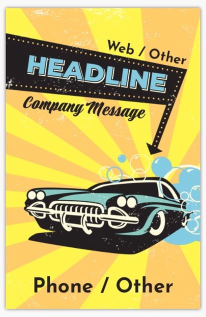 Design Preview for Car Wash & Valeting Posters Templates, 11" x 17"