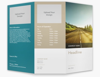 Design Preview for Design Gallery: Trucking Custom Brochures, 8.5" x 11" Tri-fold