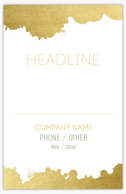 A gold splash vertical white yellow design for General Party