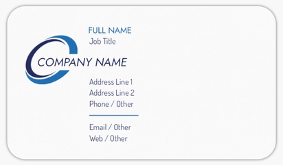 Design Preview for IT Consulting Rounded Corner Business Cards Templates, Standard (3.5" x 2")