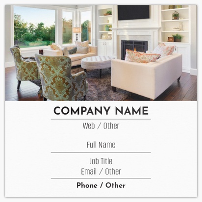 Design Preview for Real Estate Development Glossy Business Cards Templates, Square (2.5" x 2.5")