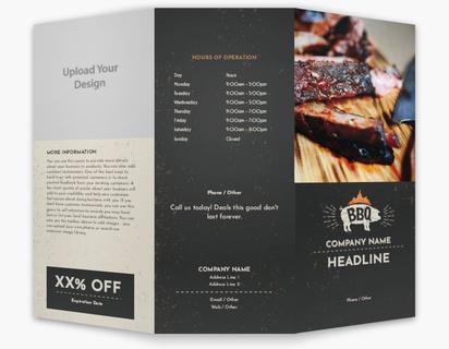 Design Preview for Food & Beverage Custom Brochures Templates, 8.5" x 11" Tri-fold