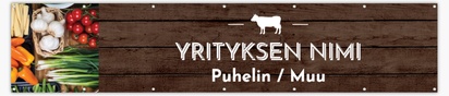 Mallin esikatselu Mallivalikoima: Maatalous & Maanviljely Reikävinyylibanderollit, 76 x 366 cm