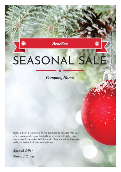 Design Preview for Design Gallery: Seasonal Flyers & Leaflets,  No Fold/Flyer A5 (148 x 210 mm)