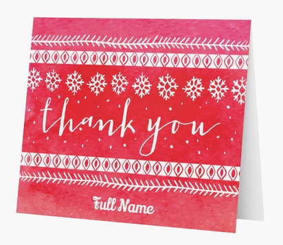 Design Preview for Thank You Cards, Folded