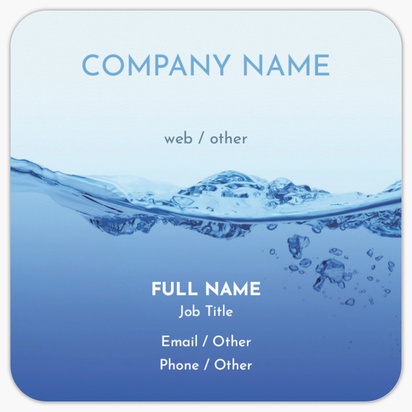 Design Preview for Design Gallery: Pool & Spa Care Rounded Corner Business Cards, Rounded Square (65 x 65 mm)