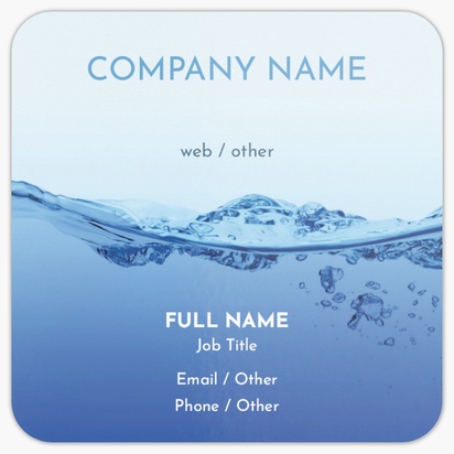 Design Preview for Plumbing Rounded Corner Business Cards Templates, Square (2.5" x 2.5")