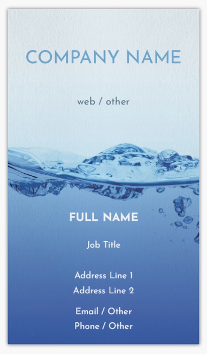 Design Preview for Design Gallery: Pool & Spa Care Non-Tearable Visiting Cards