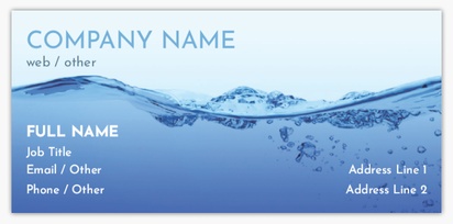 Design Preview for Design Gallery: Pool & Spa Care Standard Business Cards, Small (85 x 40 mm)