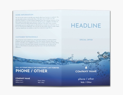 Design Preview for Design Gallery: Pool & Spa Care Custom Brochures, 8.5" x 11" Bi-fold