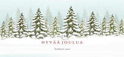 Mallin esikatselu Mallivalikoima: Talvimaisemat Joulukortit, 21 x 9.5 cm  Yksiosainen