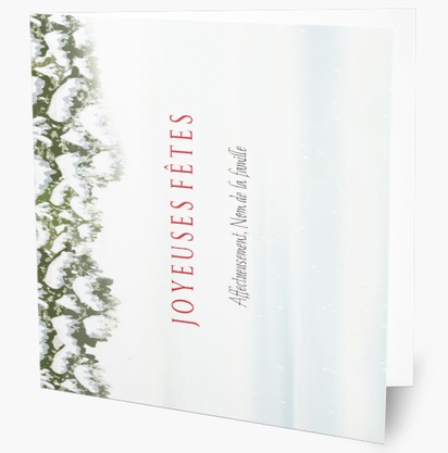 Aperçu du graphisme pour Galerie de modèles : carte de vœux pour arbres et guirlandes, 14 cm x 14 cm  Pliées