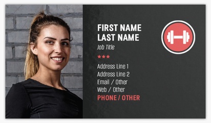 Design Preview for Design Gallery: Sports & Fitness Standard Visiting Cards