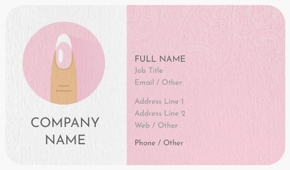 A nail technician foil pink white design for Modern & Simple