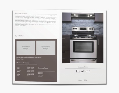 Design Preview for Design Gallery: Kitchen & Bathroom Remodeling Custom Brochures, 8.5" x 11" Bi-fold