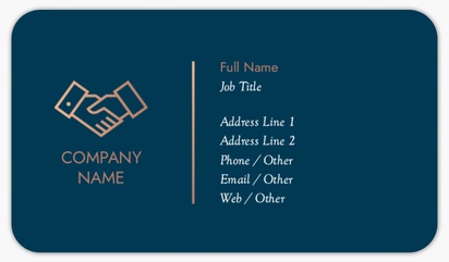 Design Preview for Design Gallery: Business Services Rounded Corner Visiting Cards