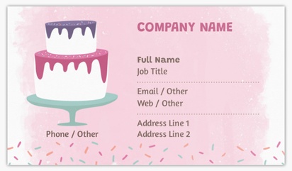 Design Preview for Design Gallery: Bakeries Standard Visiting Cards