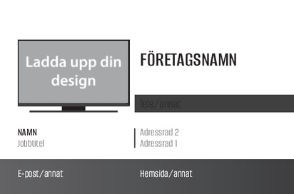 Förhandsgranskning av design för Designgalleri: Elektronik Visitkort standard, Standard