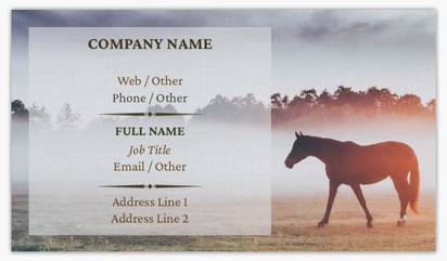 Design Preview for Animals & Pet Care Linen Business Cards Templates, Standard (3.5" x 2")