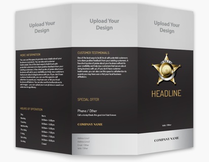 Design Preview for Design Gallery: Public Safety Custom Brochures, 8.5" x 11" Tri-fold