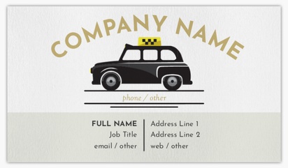 Design Preview for Design Gallery: Taxi Service Non-Tearable Visiting Cards