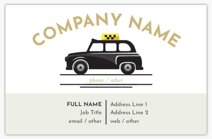 Design Preview for Design Gallery: Taxi Service Textured Uncoated Business Cards