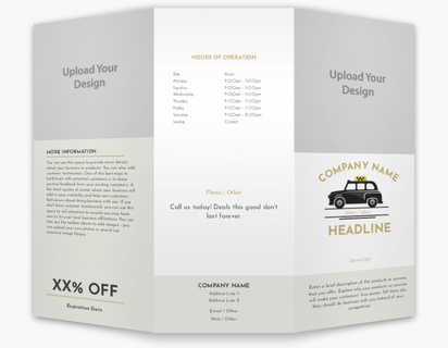 A logo cab cream white design with 2 uploads