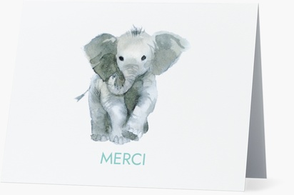 Aperçu du graphisme pour Galerie de modèles : cartes de remerciement pour bébé, Pliées