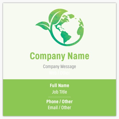 Design Preview for Design Gallery: Nature & Landscapes Standard Business Cards, Square (65 x 65 mm)