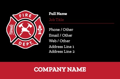 Design Preview for Design Gallery: Public Safety Natural Uncoated Business Cards