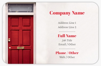 Design Preview for Design Gallery: Property Management Rounded Corner Business Cards, Rounded Standard (85 x 55 mm)