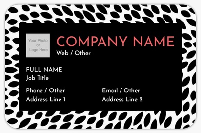 Design Preview for Design Gallery: Fashion & Modelling Rounded Corner Business Cards, Rounded Standard (85 x 55 mm)