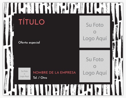 Un blanco y negro consultor diseño gris para Arte y entretenimiento con 3 imágenes