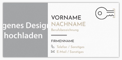 Designvorschau für Designgalerie: Standard-Visitenkarten Immobilienanwalt, Schmal (85 x 40 mm)