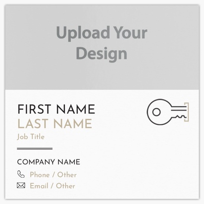 Design Preview for Locksmiths Standard Business Cards Templates, Square (2.5" x 2.5")