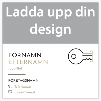 Förhandsgranskning av design för Designgalleri: Låssmed Visitkort med softtouch-yta