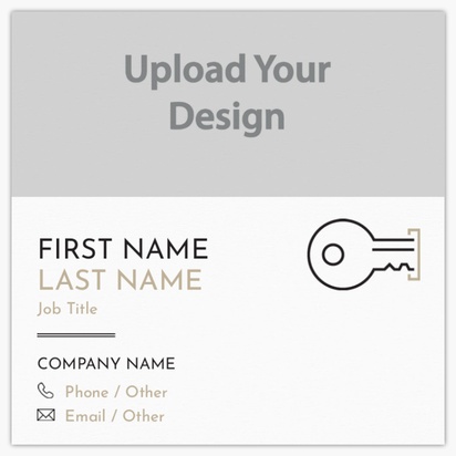 Design Preview for Design Gallery: Locksmiths Standard Business Cards, Square (65 x 65 mm)