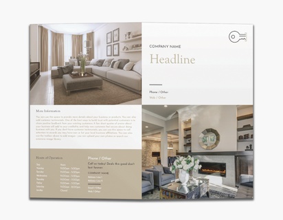 A foil property manager gray white design for Modern & Simple