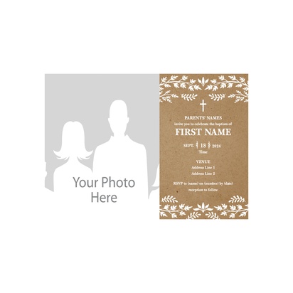 Design Preview for Religious Announcements Designs and Templates, 12.7 x 17.8 cm