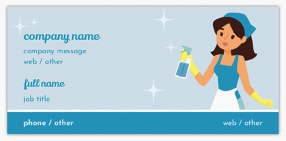 Design Preview for Design Gallery: Cleaning Services Slim Business Cards