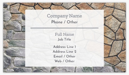 Design Preview for Design Gallery: Paving Glossy Visiting Cards, Standard (89 x 51 mm)