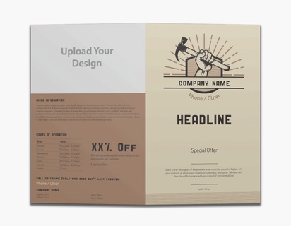 Design Preview for Handyman Custom Brochures Templates, 8.5" x 11" Bi-fold