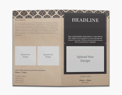 Design Preview for Design Gallery: Florals & Greenery Custom Brochures, 8.5" x 11" Bi-fold