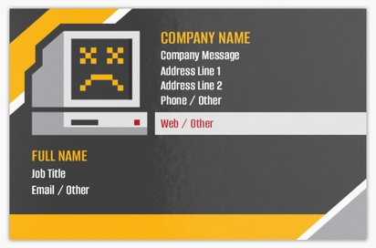 Design Preview for Design Gallery: Computer Support Metallic Business Cards
